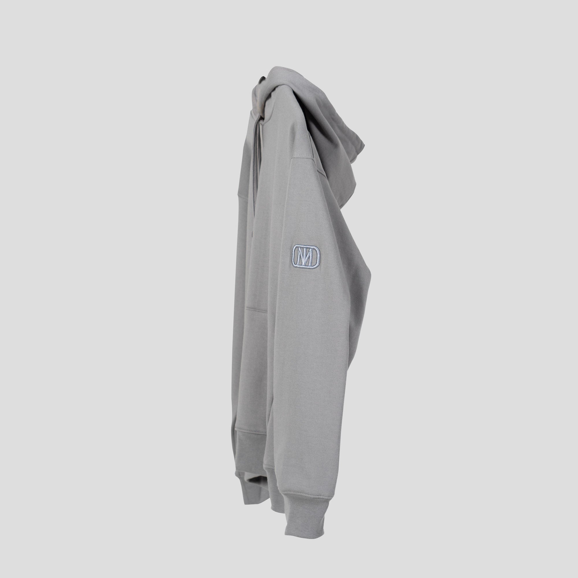 Monochromatic Cotton Gray Hoodie