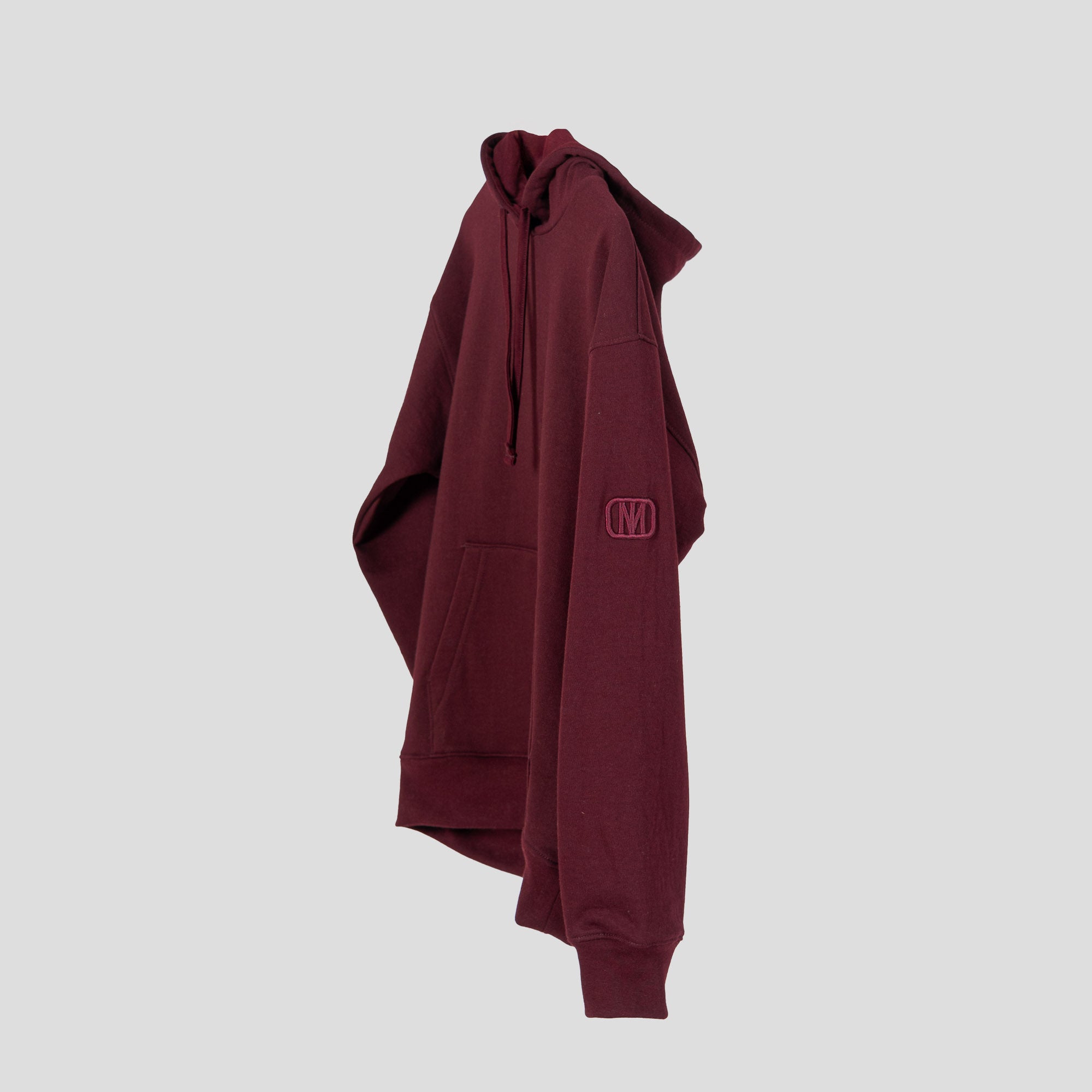 Monochromatic Cotton Wine Hoodie