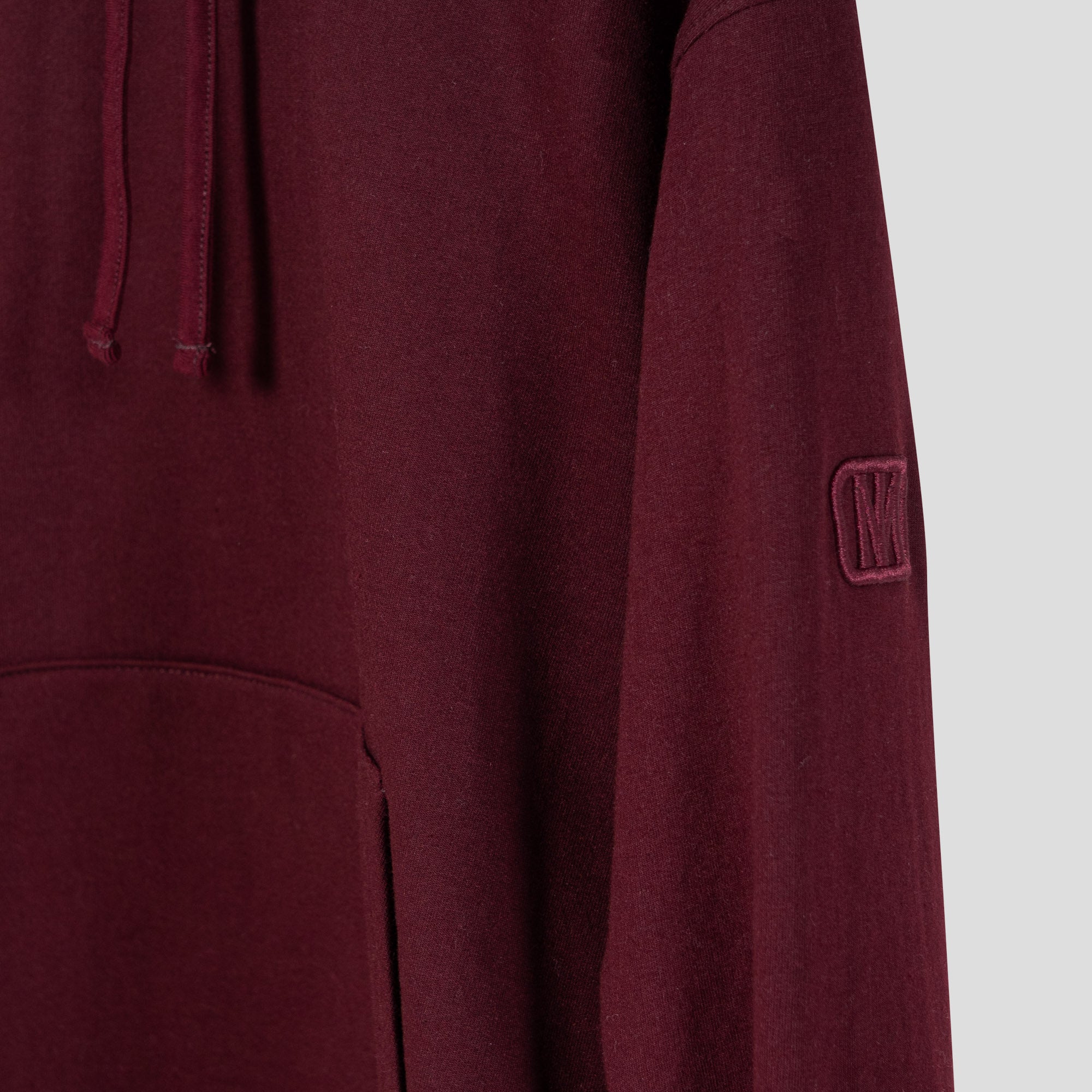 Monochromatic Cotton Wine Hoodie