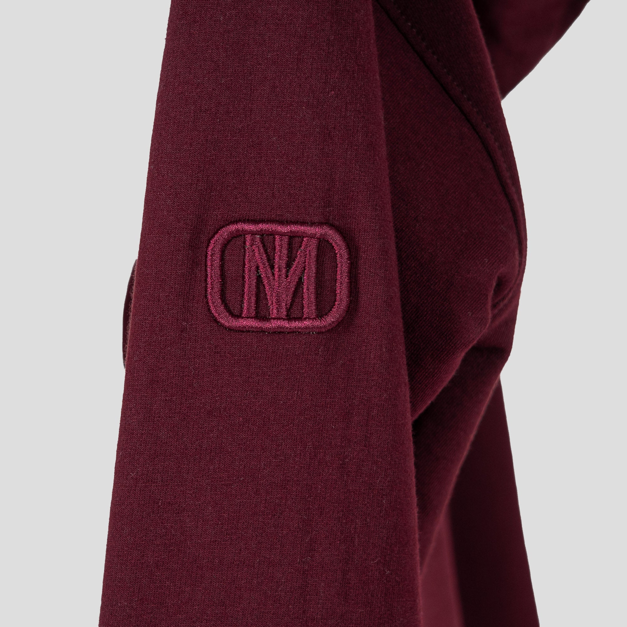 Monochromatic Cotton Wine Hoodie