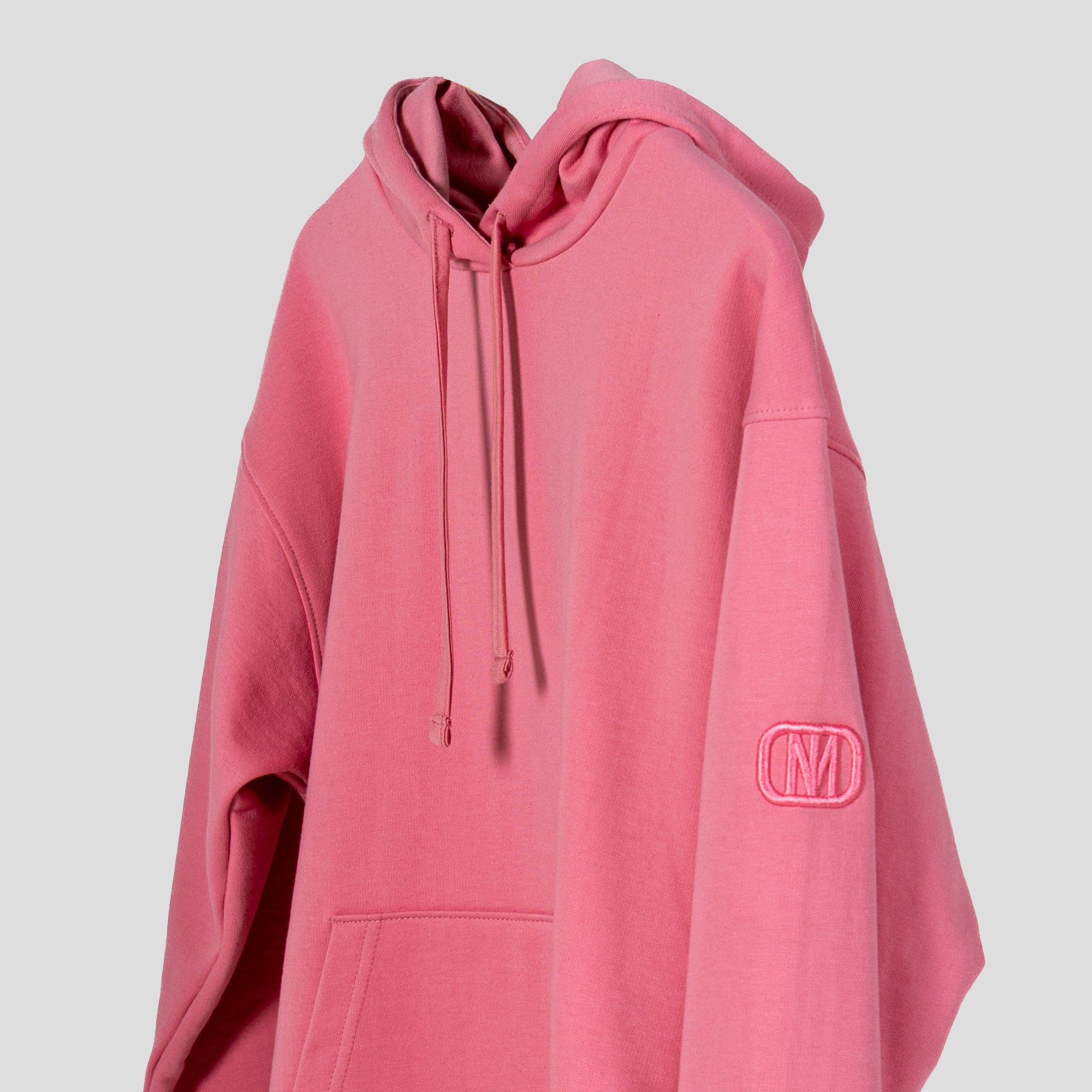 Monochromatic Cotton Pink Hoodie