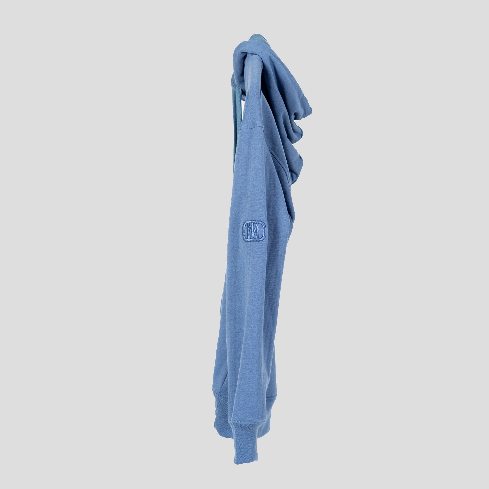 Monochromatic Cotton Blue Hoodie