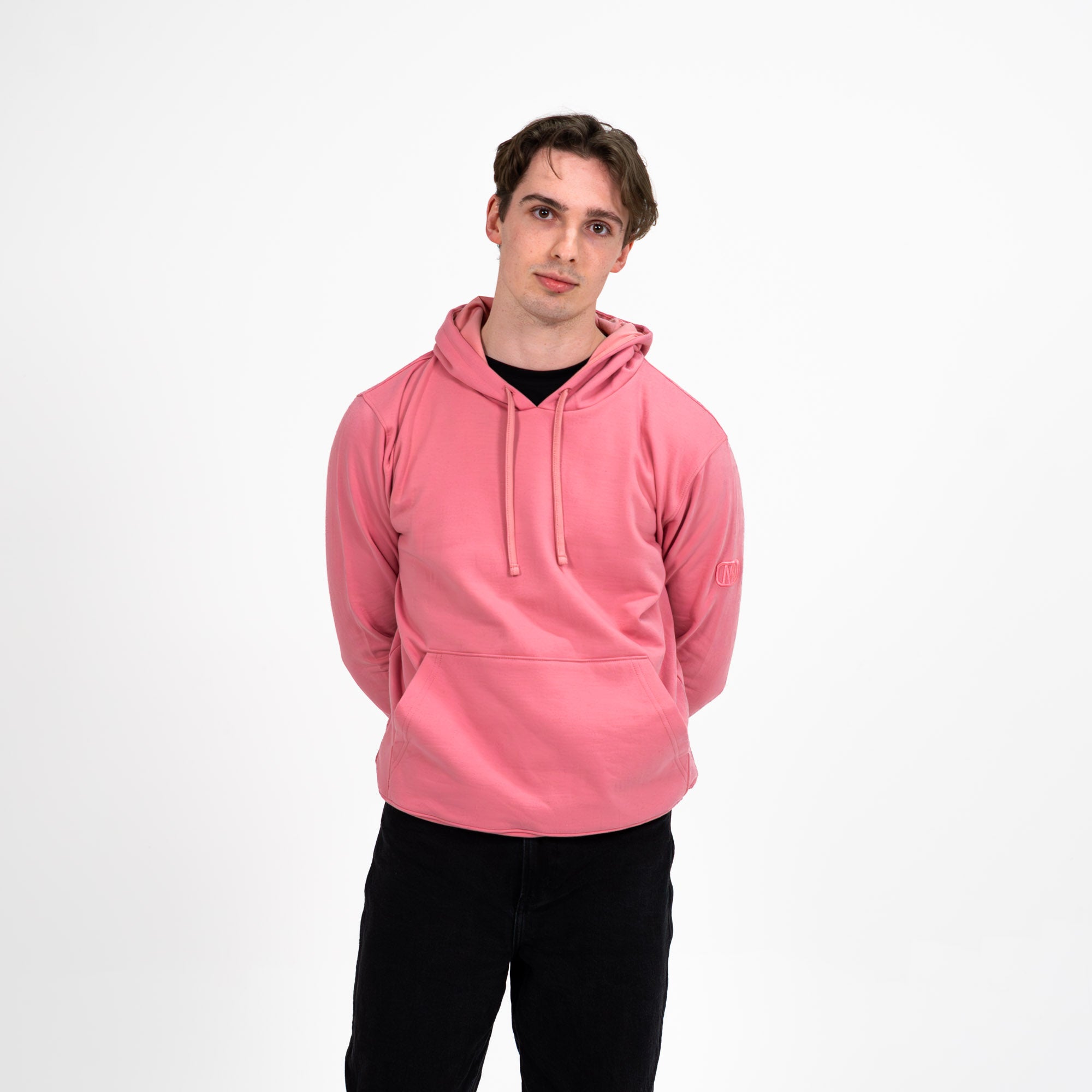 Monochromatic Cotton Pink Hoodie