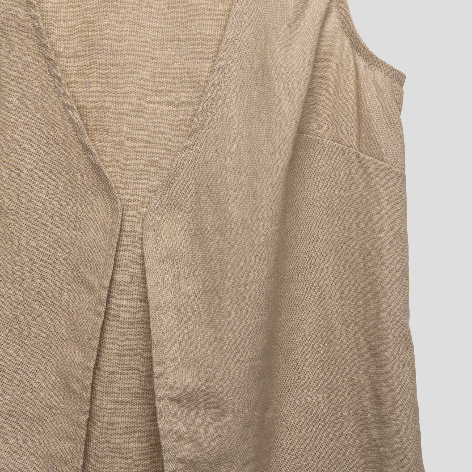 Linen Waistcoat Sand