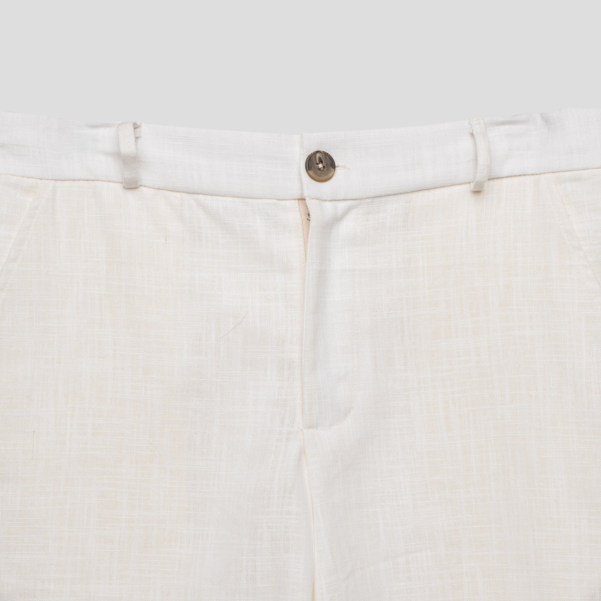 Linen Shorts White