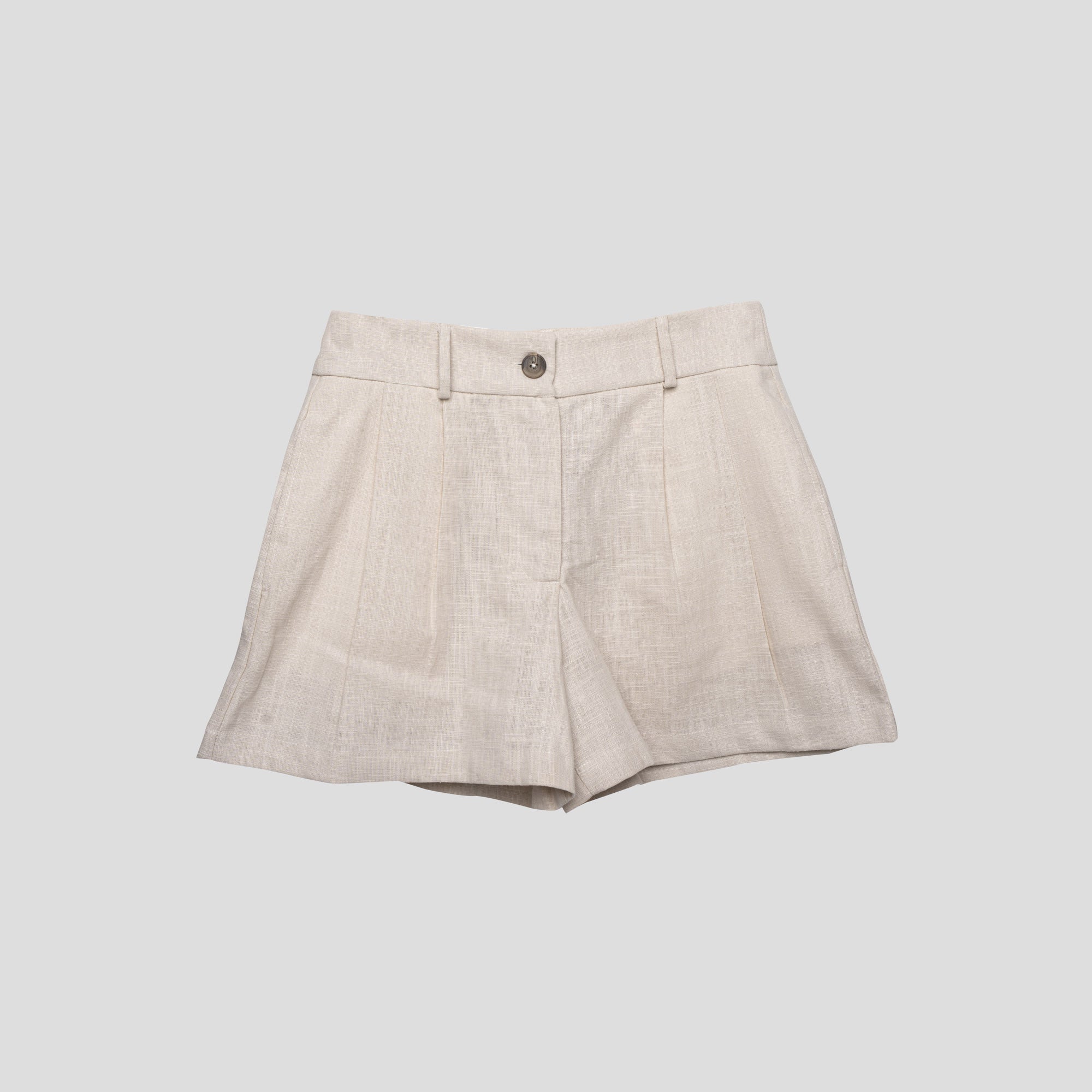 Linen Shorts Beige